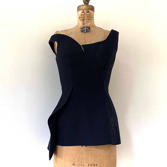 Stella McCartney Dixie Asymmetric Sequined Stretch-Wool and Silk Top - Picture 15 of 15